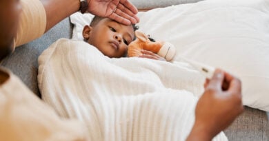 Child with a fever